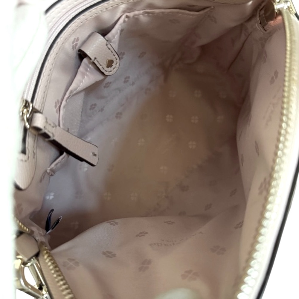 Authentic Kate Spade Soft Pink Leather Satchel Crossbody Handbag - Picture 13 of 16